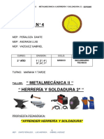 Epetn°4 Segundo Año Taller Herreríaysoldadura Tec Guía4