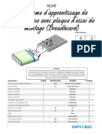 Programme D'apprentissage de L'électronique Avec Plaque D'essai de Montage (Breadboard)