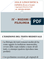 4 - Nozioni Di Filologia