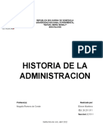 Historia de La Administracion Eliezer Martinez