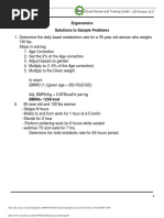 Ergonomics Solutions To Sample Problems: Cie Review 2017 Iexcel Review and Training Center