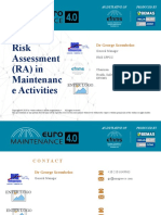 2018 - 09 - 28 - 27 - 1.8.1 - Workshop-Risk Assessment (RA) in - Maintenance Activities-Revised - Sep - 09