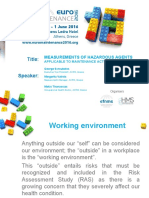 Title: Speaker:: Measurements of Hazardous Agents