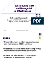 Accident Causes During R&M Activities and Managerial Measures Effectiveness