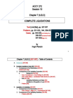 ACCY 272 Session 10 Chapter 7 (A, B, C) Complete Liquidations: Text Problems Cases