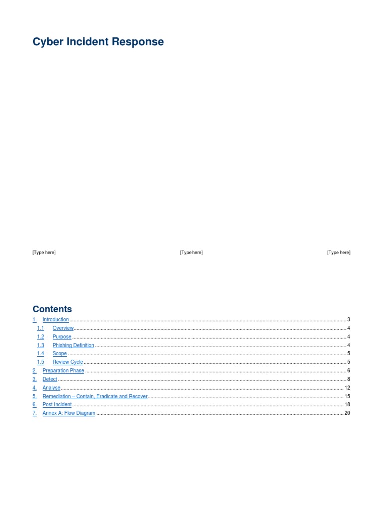 Cyber Incident Response | PDF | Information Security | Phishing