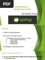 Introduction To Spring Framework: by Shailesh Pawar