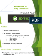 Introduction To Spring Framework: by Shailesh Pawar