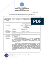 Department of Education: Learning and Development (L&D) Proposal