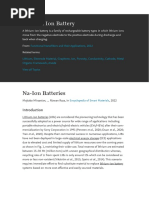Lithium Ion Battery (Science Direct)