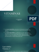 Vitaminas liposolubles e hidrosolubles: funciones, fuentes y recomendaciones