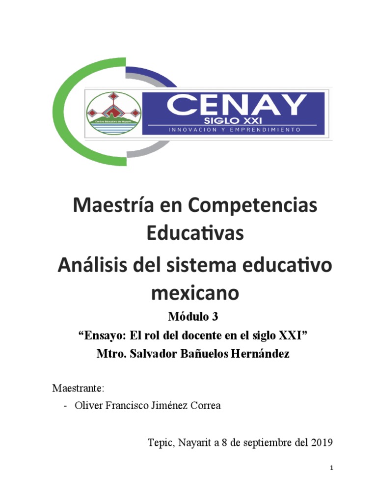 El rol del docente en el siglo XXI | PDF | Aprendizaje | Educación primaria