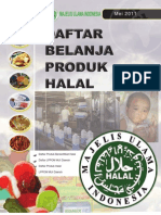 Daftar Produk Halal MUI - Mei 2011