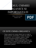 Studiul Chimiei Organice Si Importanta Ei