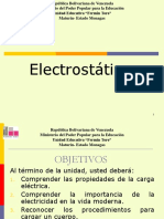 Electrostatica y Electrificación de Cuerpos
