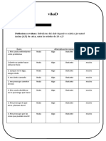 Formato de Test Parrilla Instrucciones Test Vikad