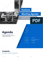 Business Meeting Agenda-Creative