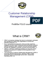 Customer Relationship Management (CRM) : Promise Folio Course