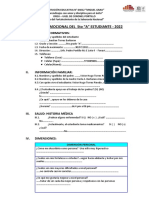 Ficha Socio Emocional Del Estudiante