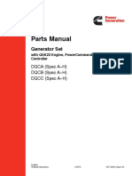 Parts Manual for Cummins Generator Set with QSK23 Engine