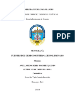 Fuentes Del Derecho Internacional Privado-Monografía