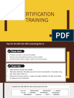 Certification Training_listening Part 2