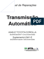 Manual Reparação Câmbio A245-e U341-e Toyota Corolla