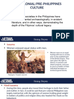 Pre-Colonial/Pre-Philippines Culture