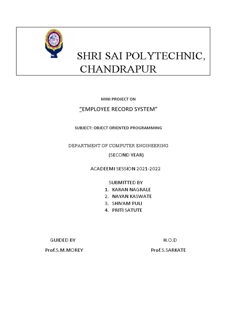 Mini Project On | PDF | Object Oriented Programming | C++