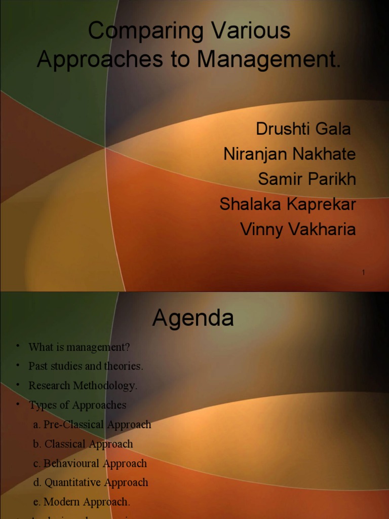 Management Approaches Comparison | PDF