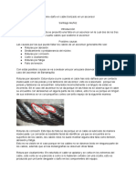 Informe Daño en Cable Tronzado en Un Ascensor