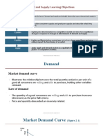 Market Forces: Demand and Supply: Learning Objectives: Explain