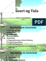 Pagsusuri NG Tula - Isang Punong Kahoy