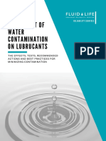 The Impact of Water Contamination On Lubrucants