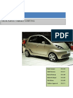 Manac Project Tata Nano: Target Costing