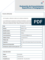 Evaluación de Conocimientos - Confirmación