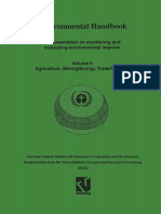Environmental Handbook - Volume II - Documentation On Monitoring and Evaluating Environmental Impacts. Agriculture, Mining - Energy, Trade - Industry-Vieweg+Teubner Verlag (1995)