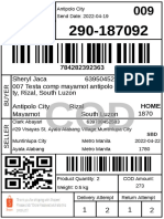 Sheryl Jaca 639504520881 007 Testa Comp Mayamot Antipolo City, Antipolo Ci Ty, Rizal, South Luzon Antipolo City Rizal South Luzon 1870