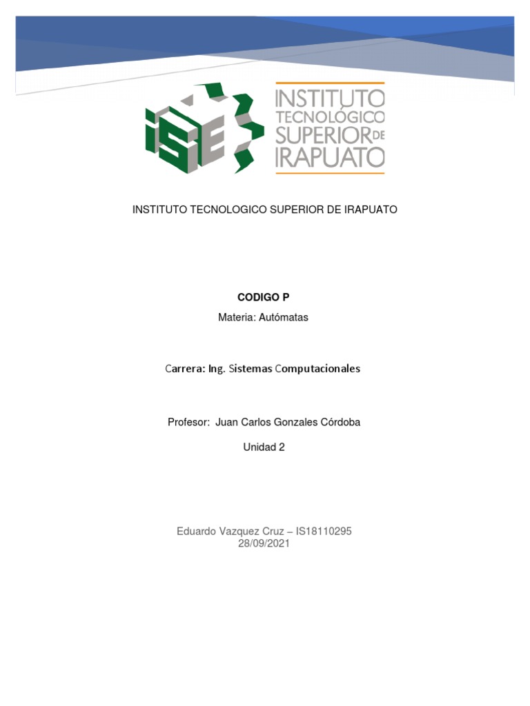 Codigo P | PDF | Compilador | Lenguaje de programación