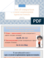 ступені порівняння прикметників