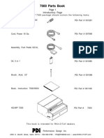 7000 Parts Book: Introductory Page