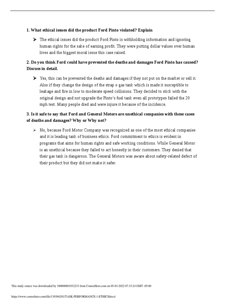 Task Performance 1 Ethics | PDF | Social Institutions | Applied Ethics