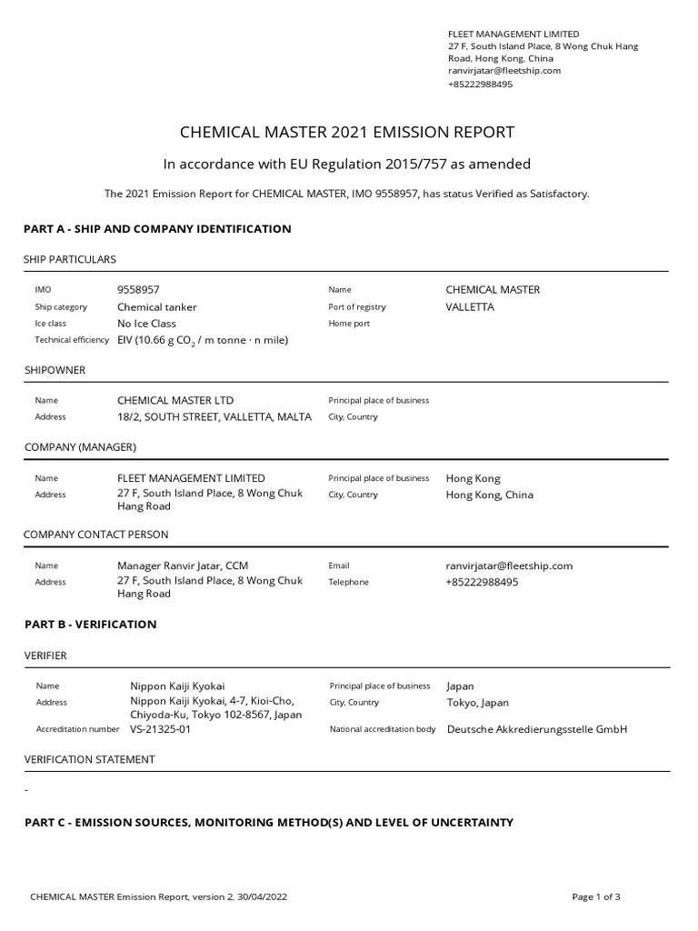 Emission Report Revision 2 | PDF | Fuel Efficiency | Engines