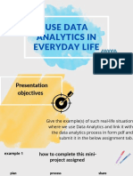 Use Data Analytics in Everyday Life