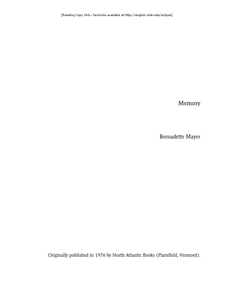 Memory and Consciousness in Mayer's Work | PDF | Consciousness | Perception