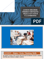 Assess Higher-Order Thinking Skills in Your Classroom