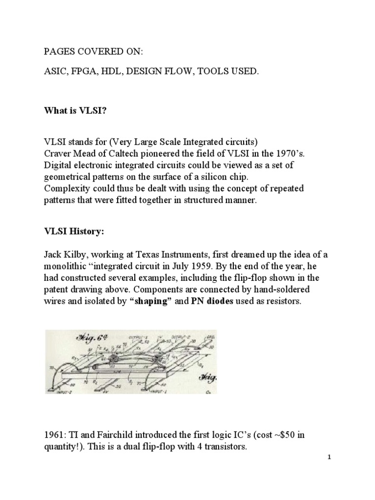 VLSI Design Overview: ASICs & FPGAs | PDF | Field Programmable Gate ...