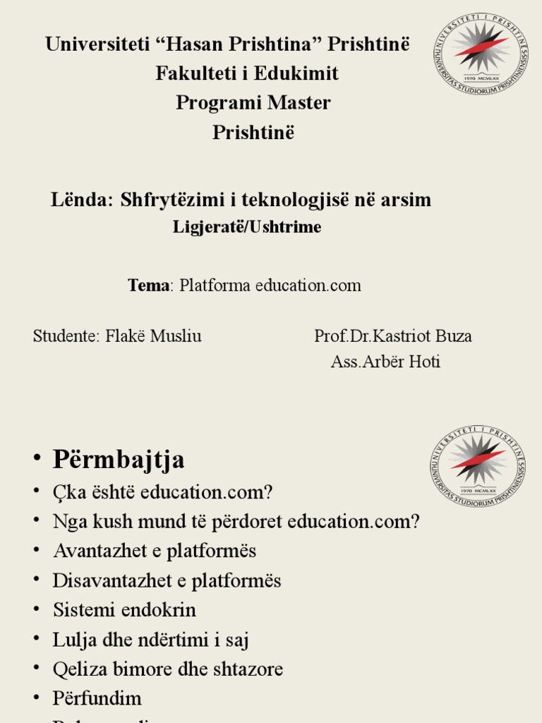 Prezentimi 1 | PDF