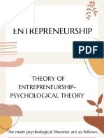 (Group 3) Psychological Theory of Entrepreneurship