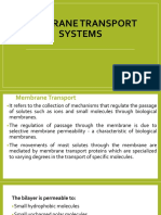 Membrane Transport Systems